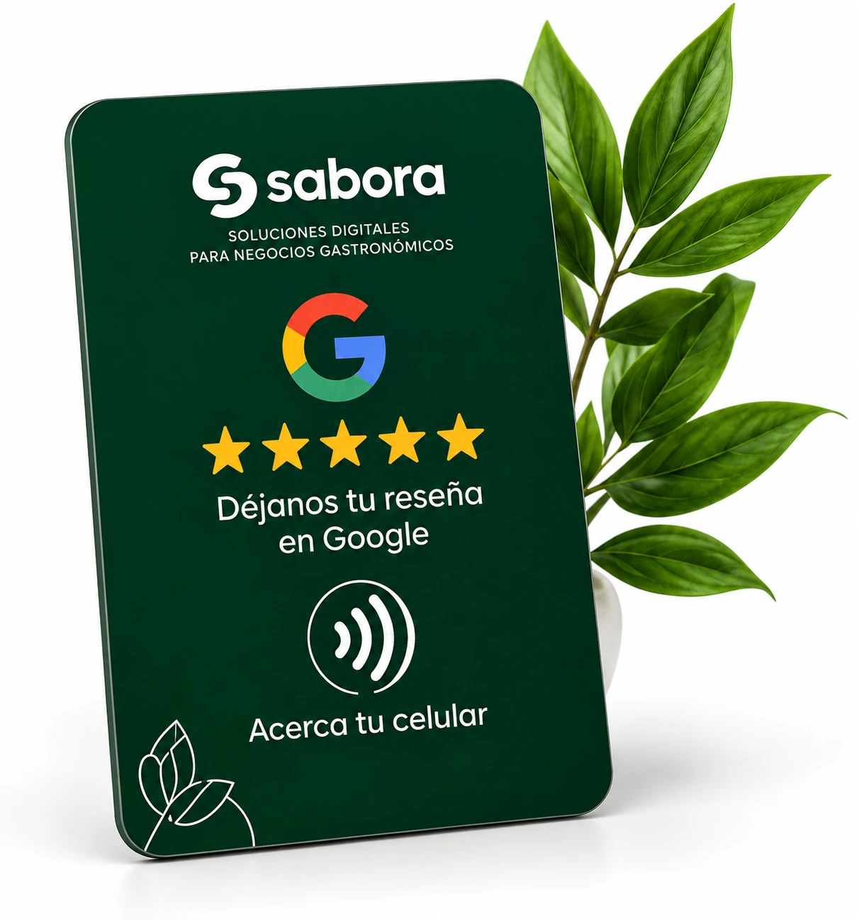 Tarjeta Sabora NFC personalizada